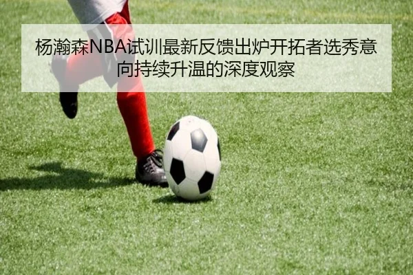 杨瀚森NBA试训最新反馈出炉开拓者选秀意向持续升温的深度观察 | leyu